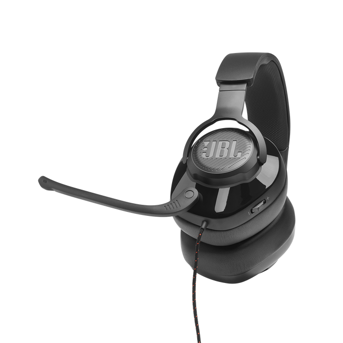 JBL Quantum 200 - Black - Wired over-ear gaming headset with flip-up mic - Detailshot 8 image number null